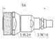 Koaxialsteckverbinder: 716-8202-TSS, cable 1/4"