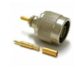 Coaxial Connector: N-1105-TGN - Schmid-M: RF Coaxial Connector N Male/Plug Crimp For Cable RG,223,58, 141, straight  ~ Huber Suhner 11 N-50-3-28/133NE 22642842 ~ Amphenol 122108RP