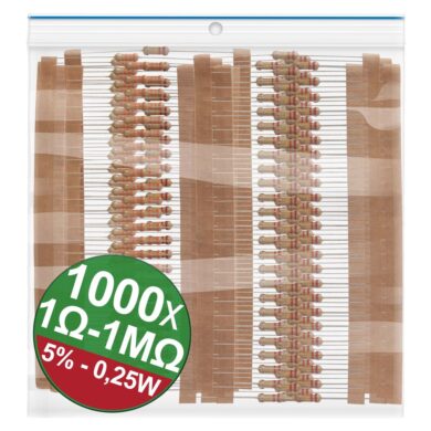 22P060 Quadrios resistors set 1000 pcs, 5%, 0.25W