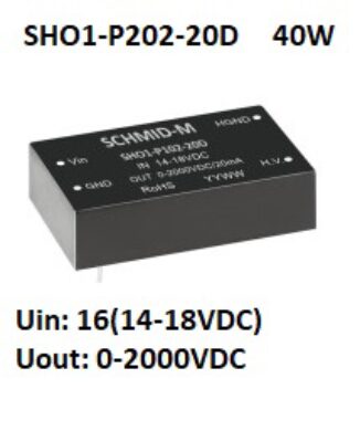 SHO1-P202-20D Hight Voltage DC/DC converter