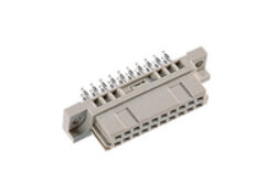 DIN konektor: 102-68014-01 - EPT: DIN konektor: 102-68014-01 DIN 41612 B/3 Female přímá Press-fit RM2,54mm, 20pin, délka pinu 3,20mm SPQ :45ks