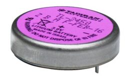 1111376302 TL-2450 - Tadiran Batteries 1111376302 TL-2450 Lithium-Battery, 3.6 V, 10/10LR14, 1/10C, Round cell, Solder pin