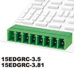 DEGSON: 15EDGRC-3.81-06P-14-00A(H) - DEGSON: 15EDGRC-3.81-06P-14-00A (H) Plug-in PCB terminal block 90  RM 3.81mm 6-pole, green ~ Phoenix Contact MC1,5 / 6-6-3.81 ~ WE 691322310006 ~ TE 284513-6
