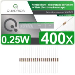 201711P001 Quadrios resistors set 400 pcs 5% 0.25W - 201711P001 Quadrios resistors set 400 pcs 5% 0.25W

