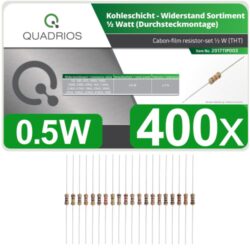 201711P003 Quadrios resistors set 400 pcs 5% 0.5W - 201711P003 Quadrios resistors set 400 pcs 5% 0.5W