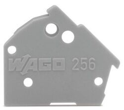 WAGO 256-200 - WAGO 256-200 End plate; Possibility of snapping; Thickness 1 mm; Dark grey