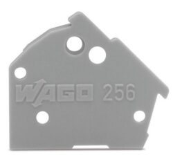 WAGO 256-400 - WAGO 256-400 End plate; Possibility of snapping; Thickness 1 mm; Blue