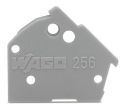 WAGO 256-600 - WAGO 256-600 End side; Possibility of snapping; Thickness 1 mm; Orange