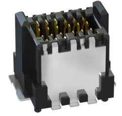 Steckverbinder 405-53112-51 - EPT Steckverbinder ZERO8 405-53112-51: plug, mid-profile, 12 Pins, EMC - Abschirmung, Tonhhe = 0,8mm