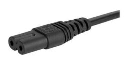 Power cord: SCHURTER 6013.0474 - Netzkabel: SCHURTER 6013.0474 Netzkabel, Europa, Stecker Typ C auf C7-Stecker, H03WG-F 2G0,75 mm2, schwarz, 2