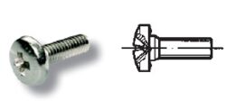 Screw: 61-286 ELMA - ELMA Special screws M2,5x8 Steel, nickel plated  61-286