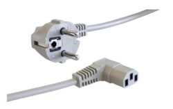 Power cord: FELLER VII-H05VVF3G075-C13W/2,00M GR7032 - Netzkabel: FELLER VII-H05VVF3G075-C13W/2,00M GR7032 Netzkabel, Europa, Steckertyp E + F auf C13-Stecker, H05VV-F 3G0,75 mm2, grau, 2 m