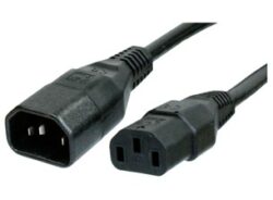 Extension cable: FELLER C14G-HARSJT3X17(1,0)AWG-C13/2,50M GR7032 - Verlngerungsleitung: FELLER C14G-HARSJT3X17(1,0)AWG-C13/2,50M GR7032 Verlngerungsleitung, International, C14-Stecker auf C13-Dose, HARSJT 3x17AWG, grau, 2,5 m