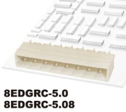 PCB Plug-In Terminal Block: 8EDGRC-5.08-02P-11-01AH - DEGSON: PCB Plug-In Terminal Block: 8EDGRC-5.08-02P-11-01AH RM 5,08mm 2 Poles