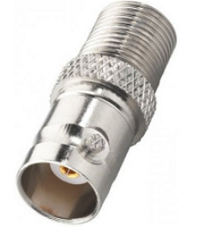 Coaxial Adapter: BNCj-Fp-645-TGN - Schmid-M: RF Adapter BNC Jack - F Plug