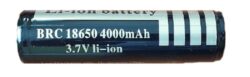 Akumulátorový článek BRC18650-4000mAh - Lithiov lnek: BRC18650-4000mAh 3.7V, 4000mAh; velikost AA   (d=18,5mm, l=68mm)