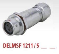 DELMSF1211/S3I with cap - DELTRON Cable socket 3P IP67 SPQ:10