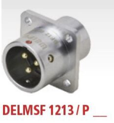 DELMSF1213/P3 with cap - DELTRON Panel-mount plug 3P IP67 SPQ:10