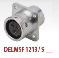 DELMSF1213/S5 with cap - DELTRON Panel-mount socket 5P IP67 SPQ:10