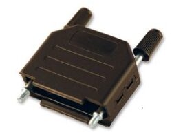 DPPK25 BULK - OSSI: D-SUB Backsheel: DPPK25-BULK/100 for 25Pin Plastic Cable: 3-11mm UNC4-40 black