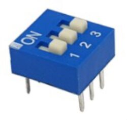 DIP switch DS1040-03-B-N - Schmid-M: DIP switch DS1040-03-B-N Number of poles: 3; ON OFF; 0.025A / 24VDC; Pos.: 3 ~ EDS103SZ ~ Grayhill 76SB03T ~ C&K BD03 ~ CTS 206-3ES ~ CUI Devices DS01-254-S-03BE