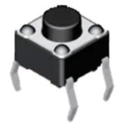 Tact-Schalter: DTS6(16.5mm)N-V - Tact Schalter: DTS6(16.5mm)N-V  ; Packaking- Bulk; Black; Operating Force 260; THT ; vertikal;  Masse: 6*6*16,5mm
