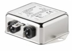 FN2090-20-06 - Schaffner 2-stage filter FN2090-20-06, 50 to 400 Hz, 20 A, 250 V (DC), 250 VAC, 2.7 mH, faston plug 6.3 mm