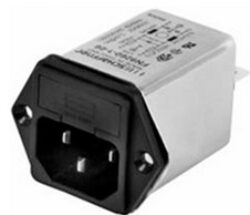 FN9260-2-06 - Schaffner IEC Inlet filter C14 FN9260-2-06, 50 to 400 Hz, 2 A, 250 VAC, 2.7 mH, faston plug 6.3 mm