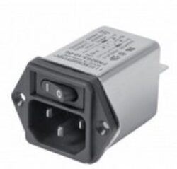 FN9263-10-06 - Schaffner FN9263-10-06 IEC Inlet filter C14, 50 to 400 Hz, 10 A, 250 VAC, 0.2 mH, faston plug 6.3 mm