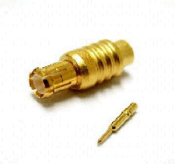 Coaxial Connector: MCX-7101-TGG - Schmid-M: RF Connector MCX Straight Plug/Male Semi RG405 (0,085); Huber+Suhner 11 MCX-50-2-19/111NH 23032147