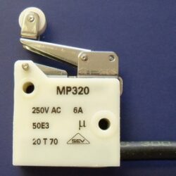 Mikroschalter: MP320-5MALA/375/25PTFE - Microprecision: Mikroschalter MP320 170C LEVER 5MALA CABLE PTFE 0,25m