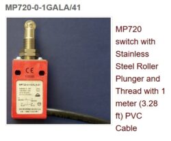 Limit Switch: MP720SI-0-1 GATA /42SI - Microprecision: Limit Switch MP720 Cable Silicon 2m