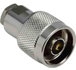 Coaxial Connector: N-2140-TGN - Schmid-M: RF Connector N Straight Plug Clamp cabel 1/4, cabel 501, L= 38.10, center conductor solder