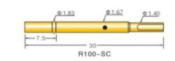 R100-SC - R100-SC: Hlse fr Prfspitzen L:30mm Durchmesser:1,67mm