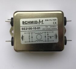 EMI Filter: SE2100-10-01 - Schmid-M: EMI Filter SE2100-10-01 10A, 250/120, 50/60Hz