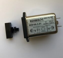 EMI Filter SE8100-1-01 - Schmid-M: EMI Filter SE8100-1-01 IEC Input module with filter, IEX C14 with fuse holder 1A, 120 / 250V, 2-pole switch ~ Schaffner FN 9260-1-06 ~ Schurter 4301.5011 ~ Schurter 4301.5001
