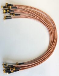 HF-Kabel mit Stecker SM-0007-316-0300 - Schmid-M: HF-Kabel mit Stecker SM-0007-316-0300, Kabelbaugruppe 2x MCX-1106-TGG + RG316-300mm