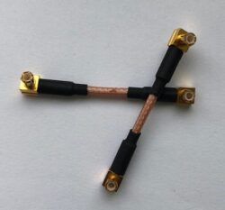HF-Kabel mit Stecker: SM-0007-316-0050 - Schmid-M: HF-Kabel mit Stecker SM-0007-316-0050, Kabelbaugruppe 2x MCX-1106-TGG + RG316-50mm
