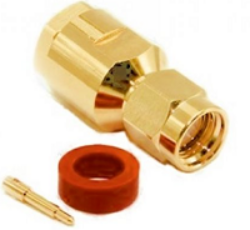 Coaxial Connector: SMA-2102-TGN - Schmid-M: RF Connector SMA Straight Plug Clamp for RG 174, 188A, 316