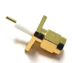 Coaxial Connector: SMA-3105-TGG - Schmid-M: RF Connector SMA Square Flange Male (exposed teflon) = Rosenberger 32S422-500S5