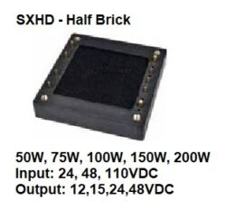 SYHD75-24S12 DC/DC Converter - Schmid-M: SYHD75-24S12 DC/DC Converter Uin: 24VDC (18--36VDC) Uout: 12VDC/6,26A, 75W, Half Brick, Isolation 1500Vdc