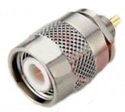 Coaxial Connector: TNC-4106-TGN - Schmid-M: RF Connector TNC Straight Bulkhead Plug Receptacle