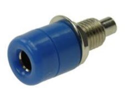 TSI-4/6 connector, blue - ConnectorTSI-4/6, blue Banana Socket; 4 mm; bluee; soldered; 22 m; 24A; 60V; nickel-plated brass; RoHS