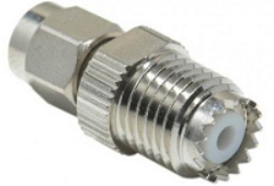 Mini UHFj-SMAp-624-TGN - Schmid-M: Koaxial Adapter Mini UHF Jack - SMA Plug