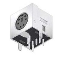 Mini DIN Socket for PCB shielded