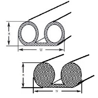 EMC Knitted Conductive Gasket Double Round