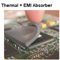 Hybrid Thermal + EMI Absorber