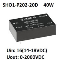 SHO1-P202-20D 40W Uout 0-2000VDC